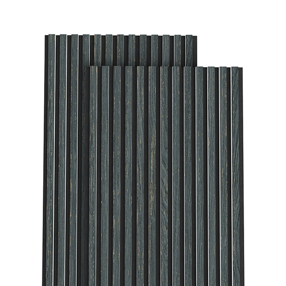 Modern Interior Wall Decoration Akupanel Acoustic Panel Sound Isolation Acoustic Slat Wall Panel for Studio Record Black 18mm