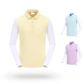 Best-selling Spring Summer Sun Protection Cool and Drapey Ice Silk Quick-Dry Multicolor Children's Golf Long Sleeve Polo Shirt