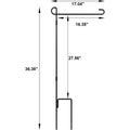 Wholesale 36.5X16.5inch Iron Garden Flag Pole with Custom Logo Seasonal Cloth Flag Holder