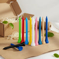 Colorful Non-Breakable Bamboo/Wood Golf Tees Durable Outdoor Sports Accessories Eco-Friendly Natural Material Wholesale