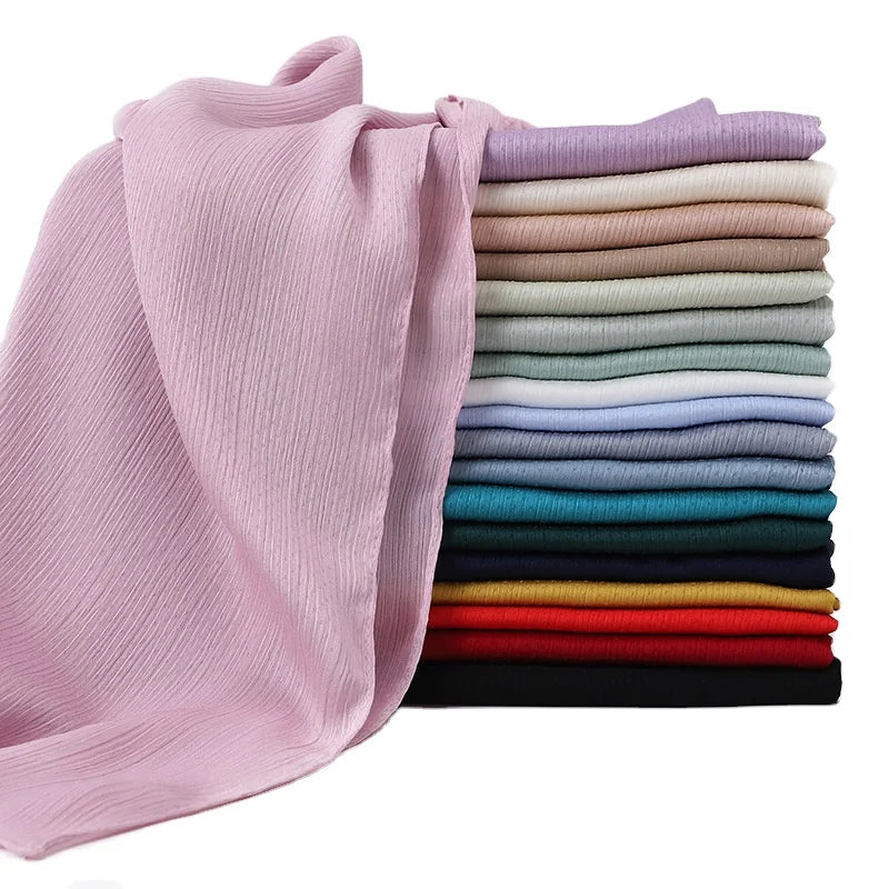 CCY Wholesale Malaysia Soft Chiffon Hijab Women Muslim Head Scarf Shawl Smooth Long Hijabs