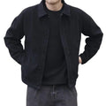 Hot Selling Large Size Men's Casual Black Varsity Jacket Autumn Spring Outdoor Polo Coat Woven Fabric Top Wear