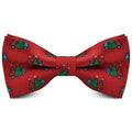 New Christmas Jacquard Bowtie Santa Claus Snowflake Christmas Tree Parent-Child Christmas Gift Polyester Red Butterfly Accessory