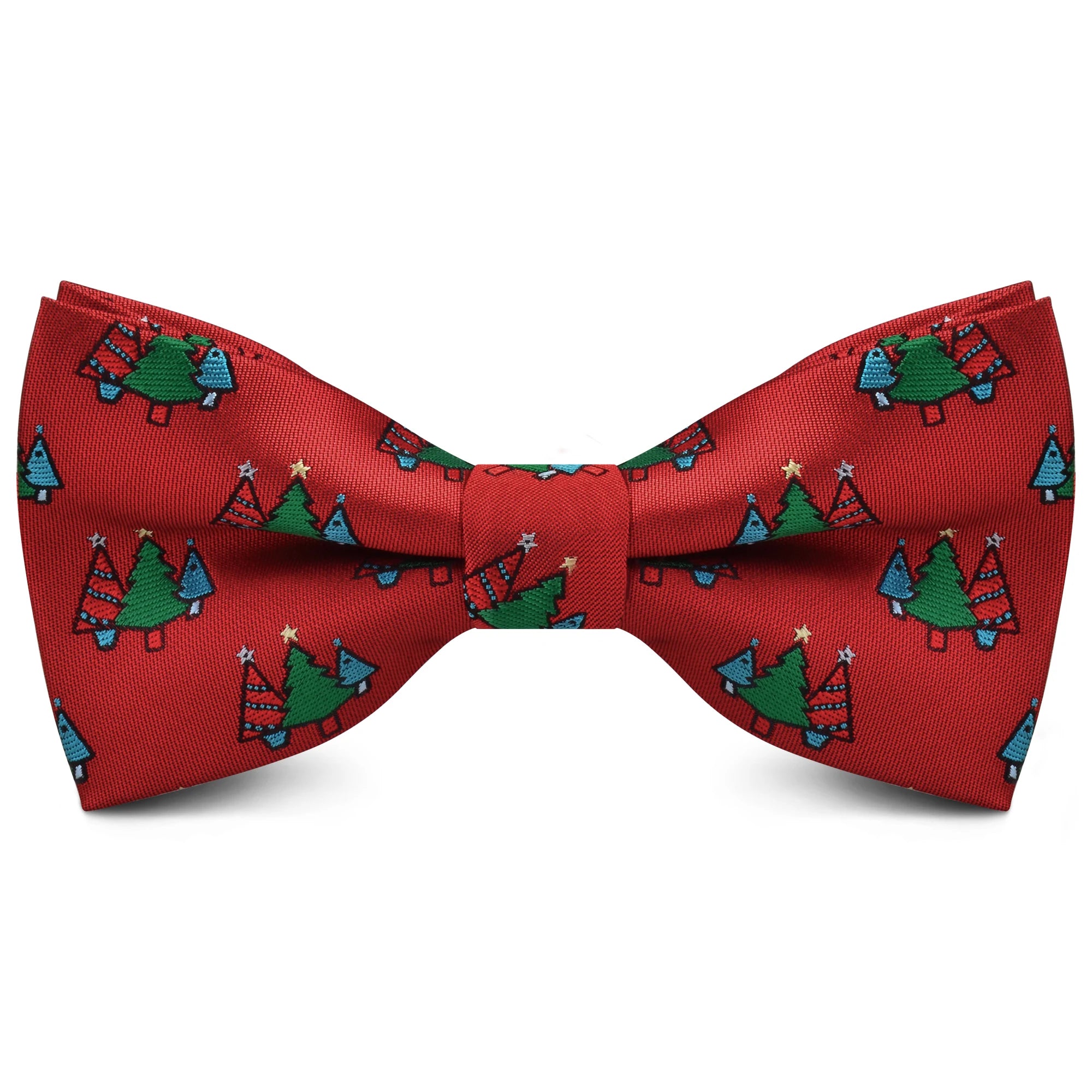 New Christmas Jacquard Bowtie Santa Claus Snowflake Christmas Tree Parent-Child Christmas Gift Polyester Red Butterfly Accessory