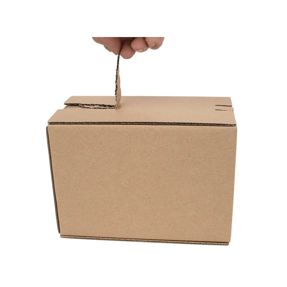 Best Selling Corrugated Box Glue-Free Zipper Self-Sealing Non-Adhesive Mailing Box for Express Packaging