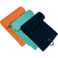 Golf Towel Manufacturer Custom 16"x16" Strong Absorbent Microfiber Waffle Towel with Hook High-Quality & Durable for Golfers