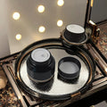 Mini Black Cosmetic Glass Jar 15g/30g/50g Sale for Shampoo Essential Oils Mascara Skin Care Lotion Wigs Face Cleanser Toothpaste