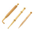 Brass Copper Manual Acupressure Reflexology Pen Acupuncture Therapy Tool for Body Health Care Therapy Tissue Massage Stick