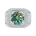 Fengzuan 2024 Engagement Ring 2ct Round Color Moissanite Diamond Silver925 Men's Rings Jewelry Luxury Wedding Party Moissanite