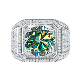 Fengzuan 2024 Engagement Ring 2ct Round Color Moissanite Diamond Silver925 Men's Rings Jewelry Luxury Wedding Party Moissanite