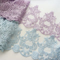 New Sequin Embroidery Lace Border for DIY Wedding Dress & Accessories for Sewing Shoes & Bags
