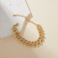 New Trendy Fashion Unisex Bracelet Cuban Gold Silver Full Drill Crystal Anklets Leg Chain Crystal Anklet