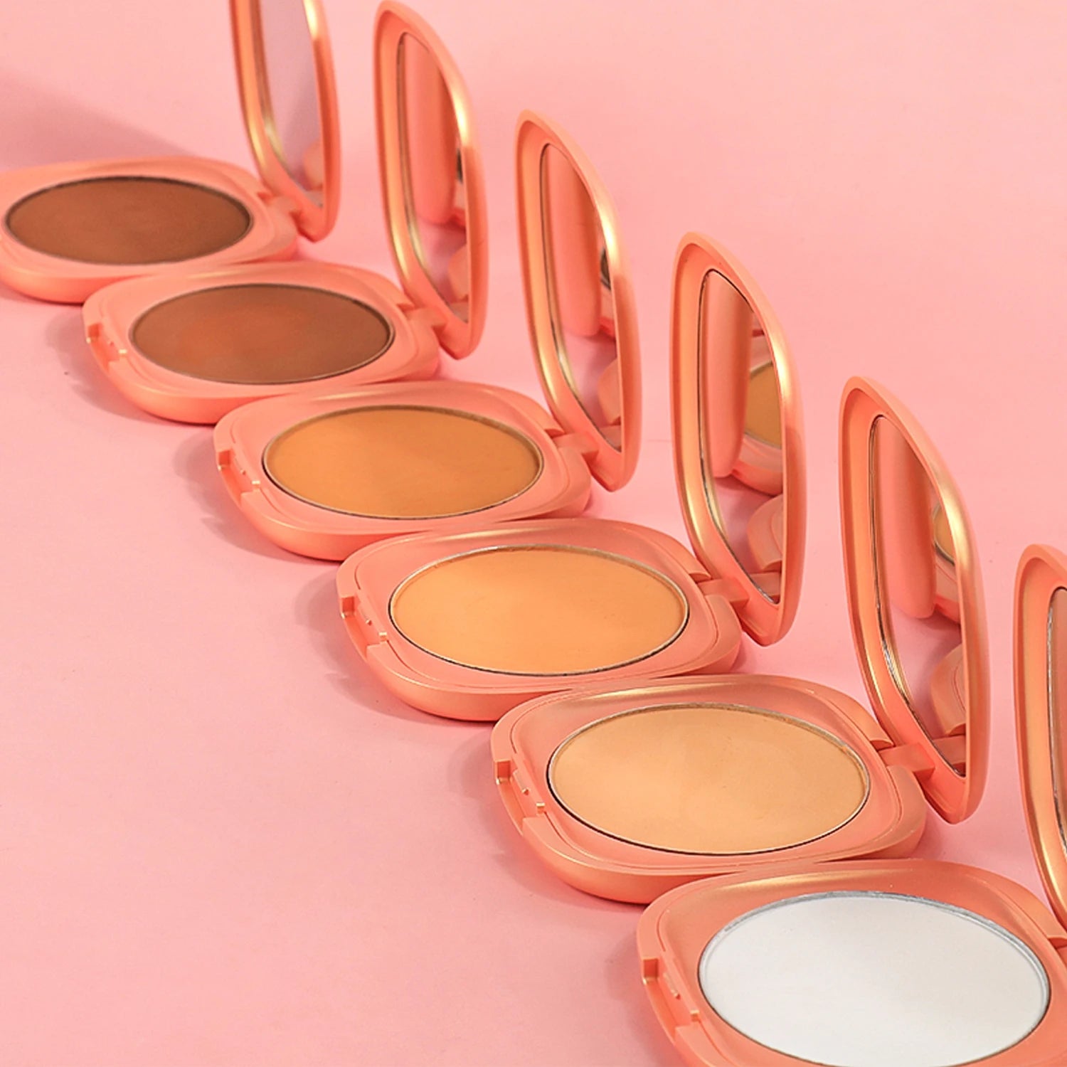 Factory Wholesale Highlighter Pressed Powder Palette Custom Logo Vegan Makeup Pressed Powder