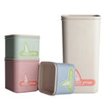 BPA Free Plastic Square Nordic Style Leakproof Nut Snack Cereal Food Storage Container Box
