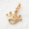 2025 New Women Queen Crown Pendant Necklace for Girl Kids Gold Silver Crown Charm Stainless Steel 18K PVD Plated Cheap Price