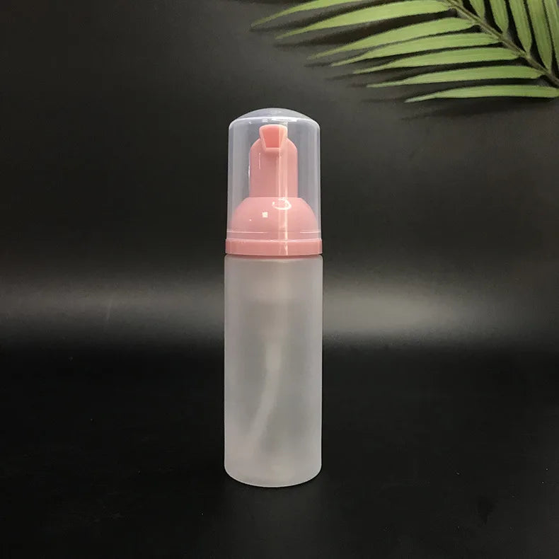 Empty Cleanser Foaming Facewash Bottle 8oz 60ml 50ml 120ml 200ml 250ml Round Plastic PET Soap Dispenser 150ml Foam Pump Bottle