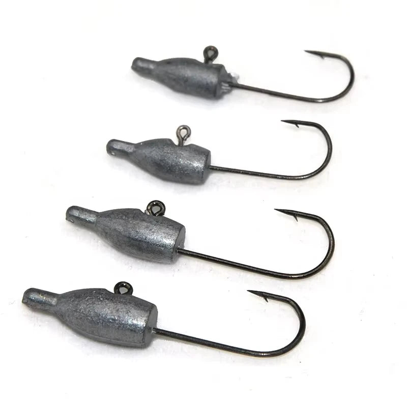 TAKEDO LY28 1.4g 1.8g 2.5g 3.5g Soft Worm Lures Hook  Lead Jig Head Rock Fishing Lures