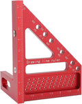 Ruler 3D Multifunctional Triangle Hole Measuring Accurate Woodworking Ruler DIY Projects Durable Woodworking Ruler