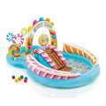 B02 INTEX 57149 Candy Zone Play Center with Spray Arch Inflatable Swimming Pool Set for Kids Portable Inflatable Ice Bath Tub