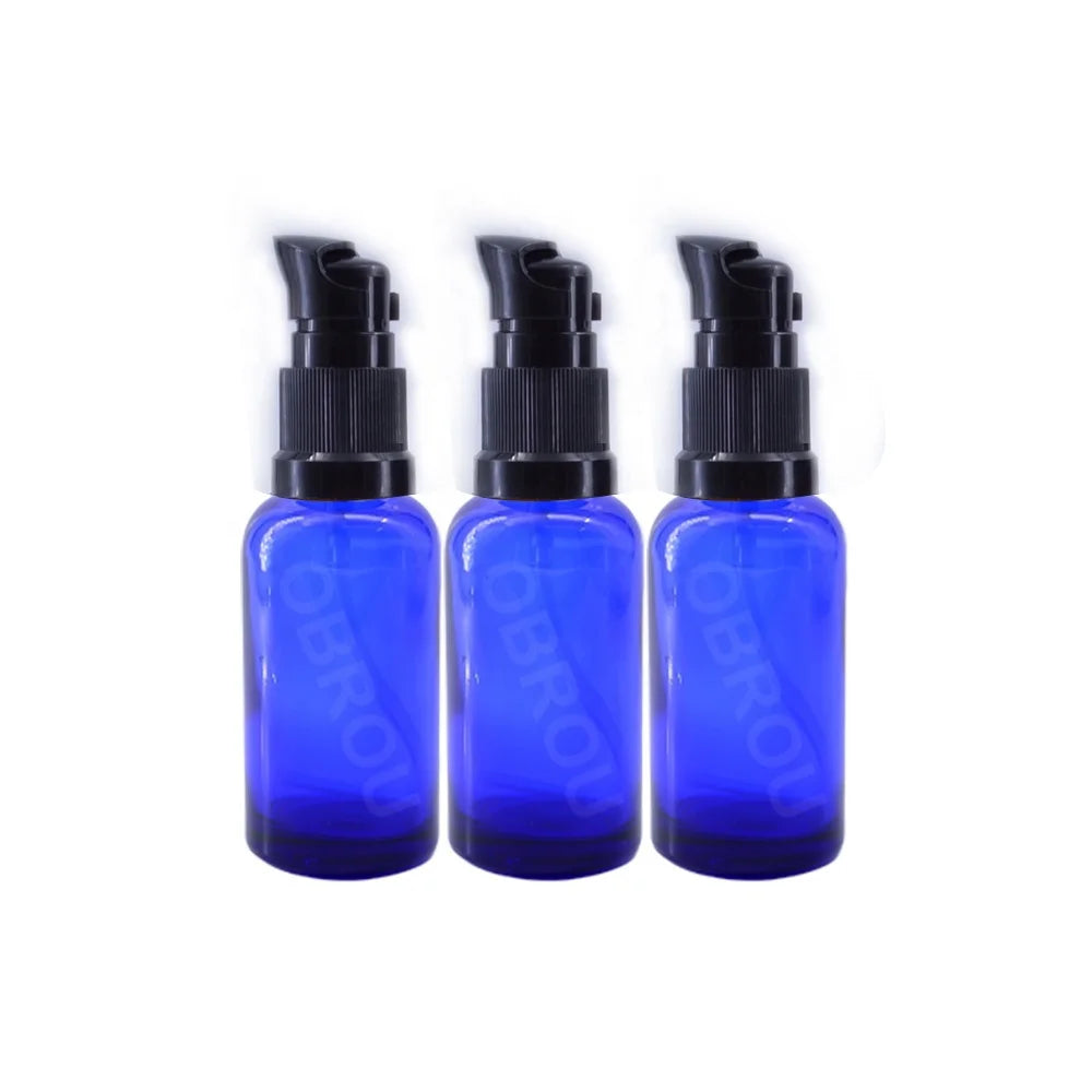 Hot Sale 5ml 10ml 15ml 20ml 30ml 50ml 100ml Cosmetic Emulsion Bottle Essential Oil Glass Bottles with Pump Cap