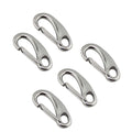 304 Stainless Steel Egg Shape Spring Gate Snap Hook Lock 40mm 50mm 70mm 100mm Rigging Hardware Snap Hook Clip for Camping