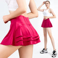 Women's Designer Cute Lawn Tennis Dress Skirt With Shorts New Fashion Women Elastic Breathable Skirt for Beach Ball Game Playing