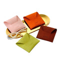 Wholesale Customization Microfiber Suede Jewelry Envelope Bag 0.6mm Pocket Pouch Custom Logo Necklace Ring Jewelry Gift Bag