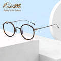 Luxury Brand Designer Custom Vintage Vasos Lunettes Eyeglass Oculos Round OEM Eye Glasses Titanium Men Spectacle Optical Frame MegaBDM