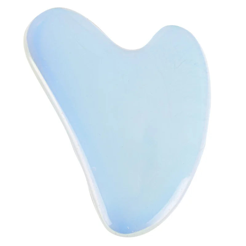 Diy Natural Opal Opoalite Scraping Massage Tool Facial Lifting Opal Jade Guasha Board for Healthy Promotion