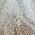 3D Flowers With Beaded Sequins Haute Wedding Bridal Embroidery Beads Fabric