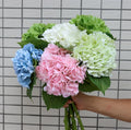 S04 Wedding Decoration Supplies Floral Silk Large 3D Printing Faux Real Natural Touch Latex Artificial Hydrangea Flowers