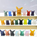 Hot Sales 5CM Polished Rose Quartz Pikachu Healing Stone Hand Carved Aventurine for Christmas Crystal Crafts Gift Mascot Theme