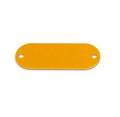 Hot Sales 51mm Double Hole Sublimation Aluminum Dog Id Name Tag Pendant Heat Transfer Blanks Pet Dog Tag