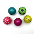 ECO-Friendly Nature Rubber Solid Foam Sponge Squash Pet Balls for Kids Promotional Bright Metallic Color Rubber Sport Balls