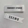 Custom Brand Logo Heat Transfer Printing Neck Label for Clothing