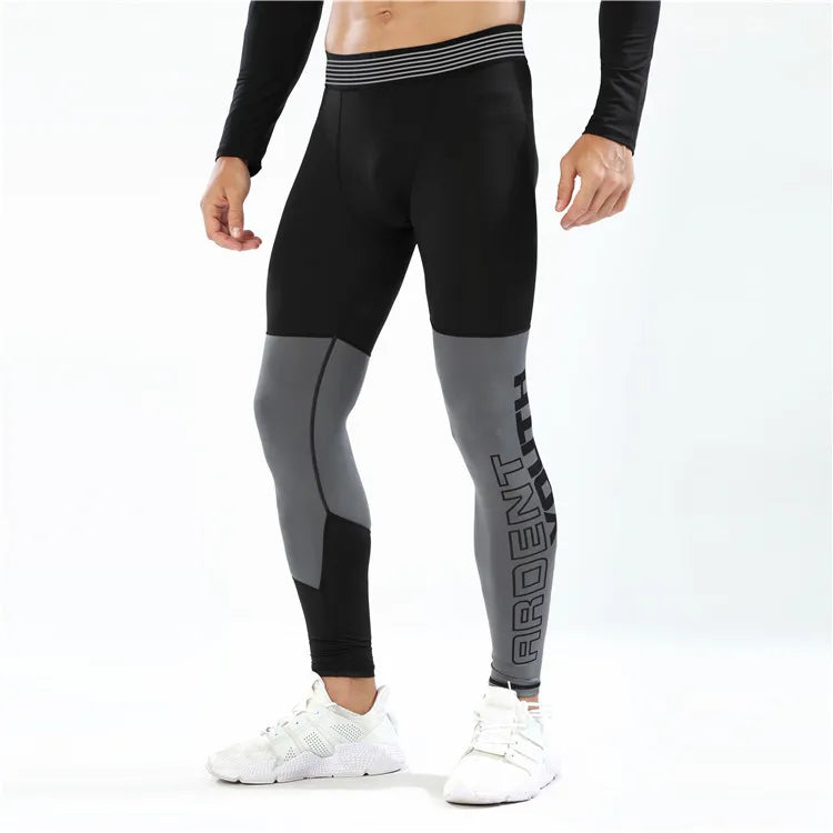 Men's Winter High Stretch Breathable Lightweight Quick Drying Fitness Leggings Shorts Four-Way Stretch Anti-Static for Running