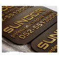 Custom Brand Logo Decorative Aluminum Metal Nameplate Fashion Embossed Diamond Cut Packaging Labels for Camera Mobile Phone