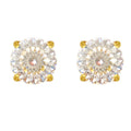Portuguese Cut Moissanite Earrings 925 Sterling Silver White VVS 0.5/1ct  Stud Moissanite 14K Planted Earring Fine Jewelry