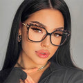 Wholesale Women Optical Eyewear Eyeglasses Frames Anti Blue Light Lenses Square Frame Classical Glasses