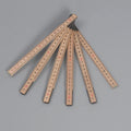 Custom Yard Stick Folding Ruler Wood Carpenter Metric Measuring Tools 200cm Wooden Ruler