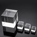 K9 Crystal 3D Laser Engraving Blank Crystal Glass Cube Transparent Crystal Base Decoration