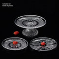 Dry Dishes Plastic Fruit Dried Dish Tray Acrylic Crystal Dessert Plates Bar Serving Fruit Plate Serving Tray