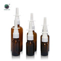 Glass Spray Bottle 5ml 10ml 20ml Empty Transparent Rhinitis Anti Allergy Pointed Tip Nasal Bottle With Pump Sprayer