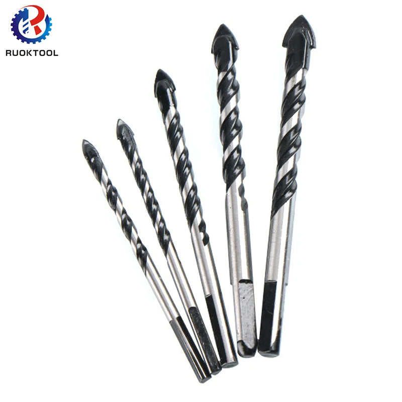 High Carbon Steel Multifunctional Glass Drill Bit Twist Spade Drill Triangle Bits for Ceramic Tile Marble Brick Drill Bit