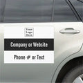 Custom Magnet Vehicle Sticker Bumper Removable Advertise Sign for Van Truck Magnetic Stickers