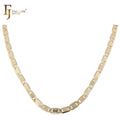 4.1mm FJ Fallon Fashion Jewelry Mariner Hammered Chains Plated in 14K Gold Brass Based Sample Available