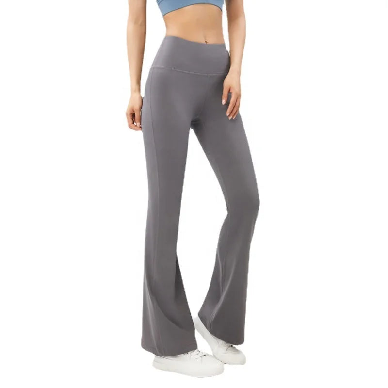 Wholesale High Waist Stretch Bootcut Yoga Pants Women Flare Yoga Workout Leggings