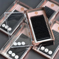 High Quality Individual 0.05mm Private Label Mink Eyelash Extensions Lash Extension Trays Hand Made Synthetic Hair Natural Long