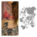 BXTATS Custom Japanese Ninja Warrior Geisha Water Transfer Tattoo Sticker Temporary Semi-Permanent Paper Lasting for 2 Weeks
