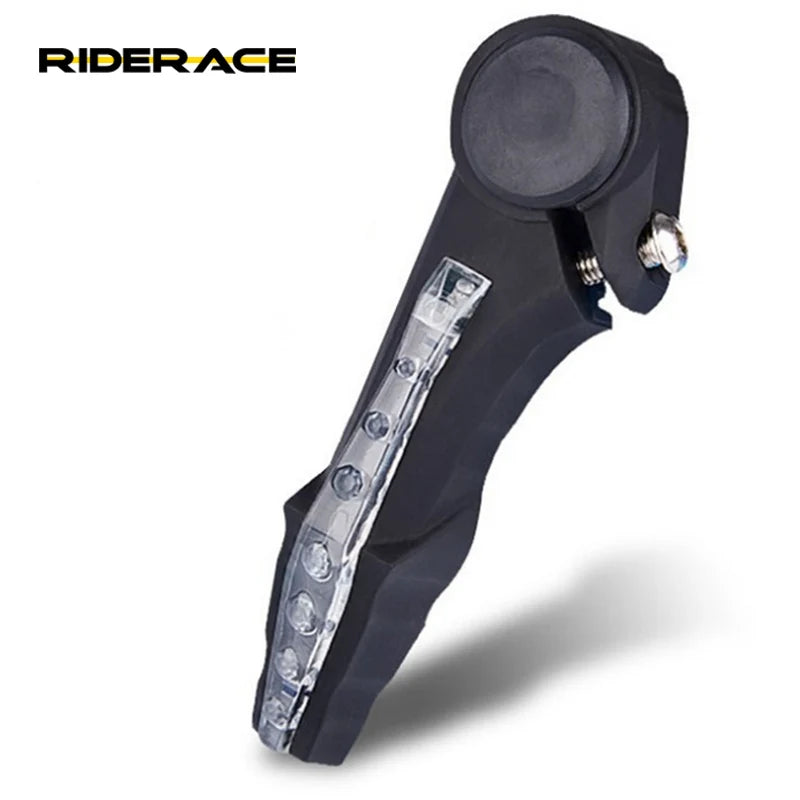 RIDERACE 1 Set Bicycle Steering Handlebar LED Light Bike Handguards LED Warning Lights Universal Hand Guards Cycling Accessories